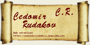 Čedomir Rudakov vizit kartica